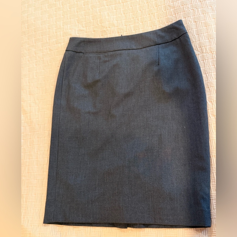 Calvin Klein Dark Gray Pencil Skirt